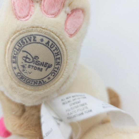 Disney Store PLUSH 10 inch Bunny with PINK ribbon Rabbit Bambi Movie Soft - Picture 5 of 12